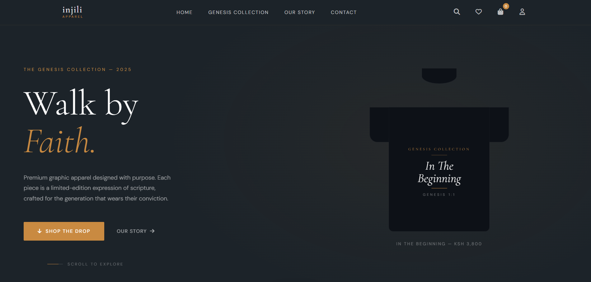 Injili Apparel — faith-inspired e-commerce store