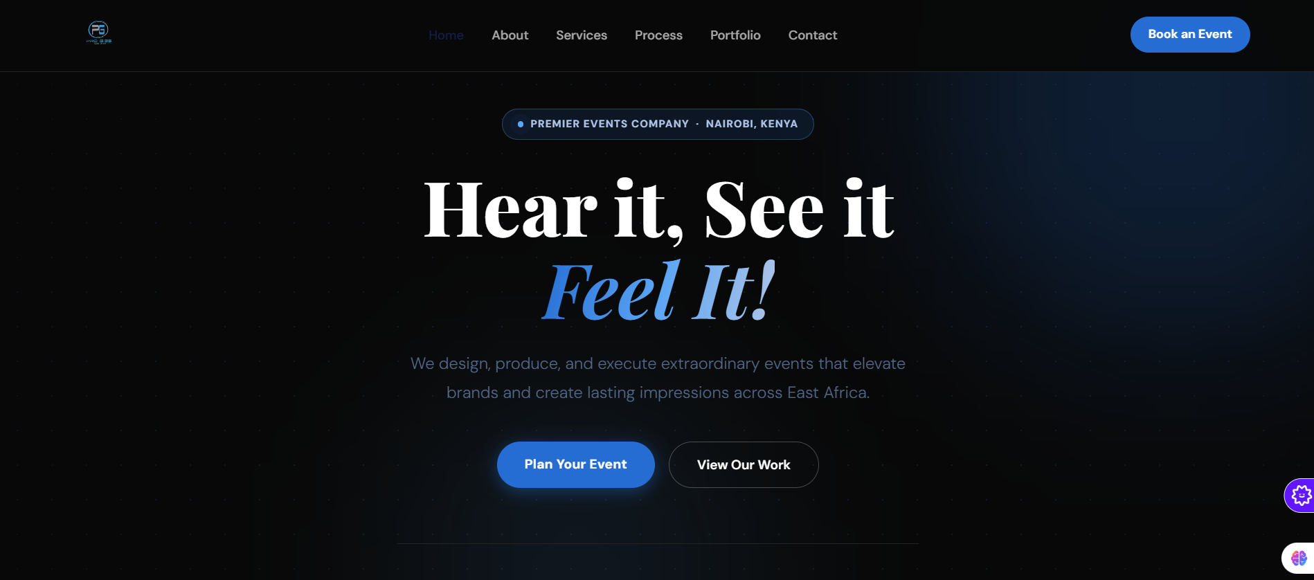 Pro Gigs — events production company website